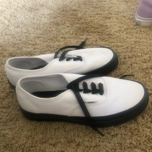 white authentic vans